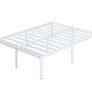 High White King Size Bed Frame 5ft with Rounded Corner Image 2