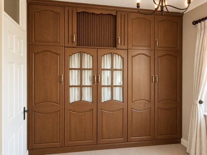 Solid Oak and Mahogany Kitchen, Doors, Units etc