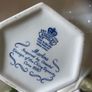 Aynsley Marlina 7" Bone China Floral Vase Flower English Cottage Blue White Image 5