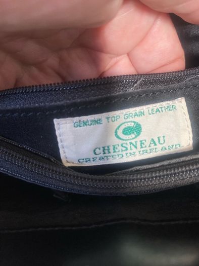 Vintage Chesneau Black Leather Bag