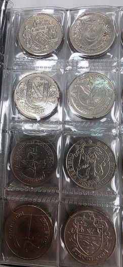 Vintage Football Token Album Lot - 1972 Esso FA Cup Centenary, England & France Squad Medals