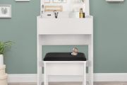 Dressing Table with Stool, Dressing Table with Mirror, 60 x 40 x 122 cm, White, Modern, Cosmetic Table, Dressing Table, Vanity Table, Folding Mirror, Dressing Table Set