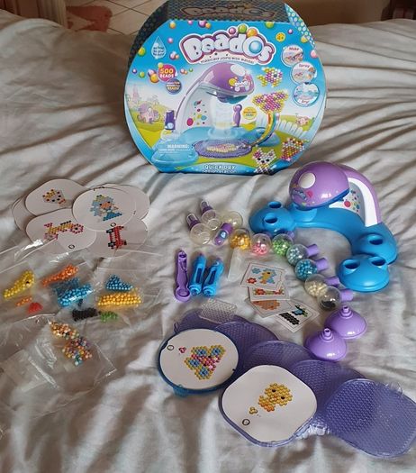 A Large Set of Beados Items plus A Quick Drying Design Station - Original Box Available - See Pics - Hours of Fun  - #