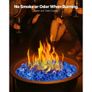 35 LBS Fire Glass 1/2-Inch Fireplace Glass Rocks for Firepit Cobalt Blue Image 5