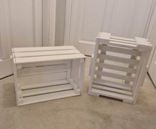 White Wooden Crates for Hire/Rent