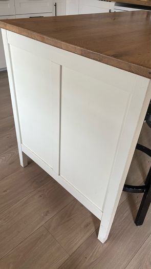 IKEA TORNVIKEN off-white, oak, kitchen island