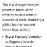 Regency  hexagon  pedestal table Image 3