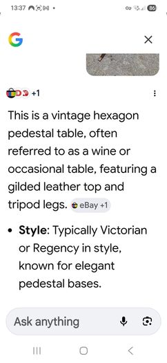 Regency  hexagon  pedestal table