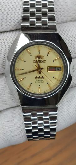 Vintage 70's Japanese ORIENT -Crystal Day-Date