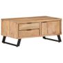 Coffee Table 90x50x40 cm Solid Acacia Wood with Live Edges Image 10
