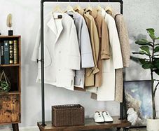 New Heavy Duty Clothes Rack Garment (Brown) FREE P&P