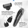 Wahl Aqua Blade 10 in 1 Beard Trimmer with 30ml Beard Oil, Beard Care Set for Men, Fully Washable head face and body Image 3