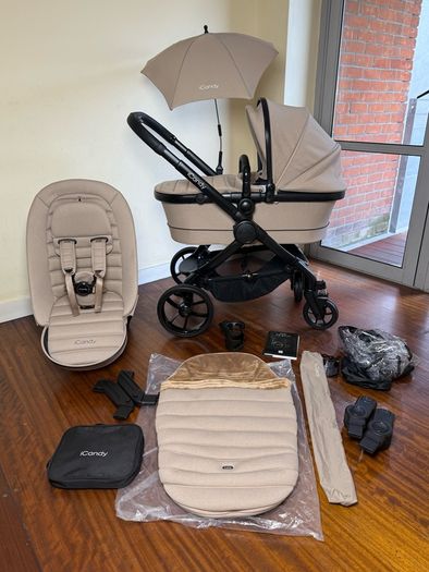 New ICandy peach 7 travel system pram buggy