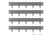 Steel Landscape Edging 5 Packs 39 x 4in Rust-Resistant for Yard Dark Gray