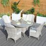 Rathwood 6 Seater Set with 135cm Round Table - Garden Chairs & Table Image 6