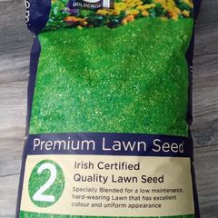 Gold Crop Brand Premium Lawn Seed.