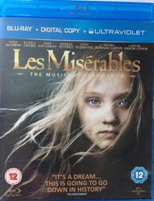 Les Miserables [2012] Hugh Jackman, Russell Crowe, Anne Hathaway [Blu-ray Movie] Academy Award Winner