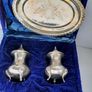 vintage salt and pepper with tray Image 2
