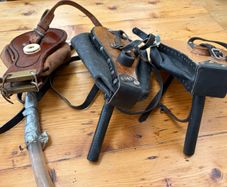 Three sets Uilleann pipes bellows
