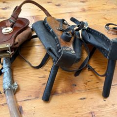 Three sets Uilleann pipes bellows