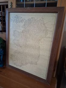 Large framed Map of Ireland