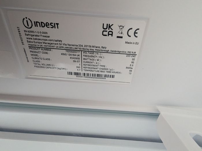 Fridge integrated