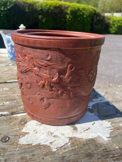 Chinese Zisha Yixing Clay Vase/brush pot