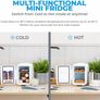 Mini Fridge - Cooler & Warmer | 4 Litre/6 Cans | AC+USB | Portable Small Fridge for Skincare, Bedroom, Dorm, Car, Caravan (MULTIPLE COLOURS) Image 8