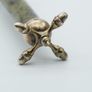 Antique jade and silver-plated knife rests Image 2