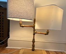 Homemade industrial style lamp