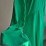 Victoria Beckham midi green silk dress size 10 Image 6