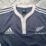 New Zealand All Blacks Rugby Adidas Climacool Grey Training Jersey Shirt 2010 Large Image 6