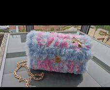 Handmade fluffy purse