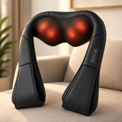 COTSOCO Cordless Shiatsu Neck & Shoulder Massager with Heat