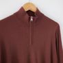 Jaeger Merino Wool and Silk Half Zip Jumper Image 4