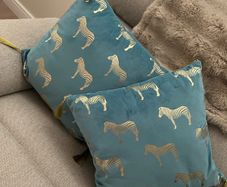 Blue sofa bed pillows 2 pcs