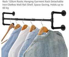 Heavy duty industrial clothes rails x4