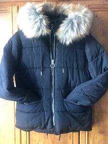 TopShop Black Padded Jacket.Size 8
