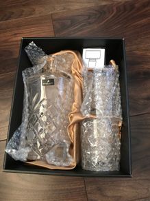 Decanter and Glasses - Killarney Crystal