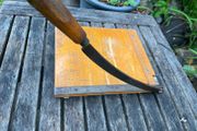 Vintage wooden paper guillotine