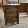 Bedside Locker x 2 Solid Wood Image 4