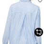 Marc O'Polo Classic Blue & White Striped Long-Sleeve Shirt (Size EU 36 / Small) Image 2