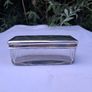 Walker &Hall Art Deco Sterling Silver And Cut Glass Sarcophagus Image 2
