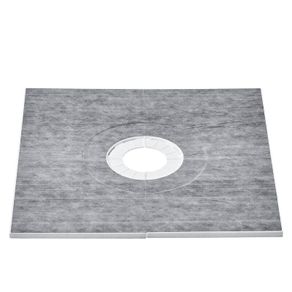 Shower Curb Kit, 914x914mm Shower Tray  Pan Kit with 160mm Central Drain, Lightweight EPS Shower Installation Kits with 2 Waterproof Cloths, Shower Pan Slope Sticks Fit for Bathroom