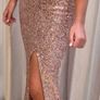 Pink sequin evening, formal, debs dress Image 2