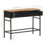 Sideboard 100x35x77 cm Solid Rough Mango Wood Image 6