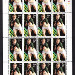 2017 Ireland Women's Rugby World Cup Commemorative Stamps Sheet Plate 1A1A1A1A Min Never Hinged (MNH)