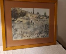 Pierre-Auguste Renoir - Path Leading through Tall Grass framed print