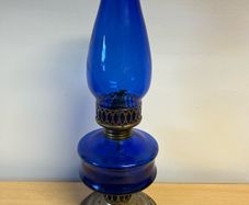 Cobalt Blue Oil Lamp
