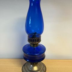 Cobalt Blue Oil Lamp